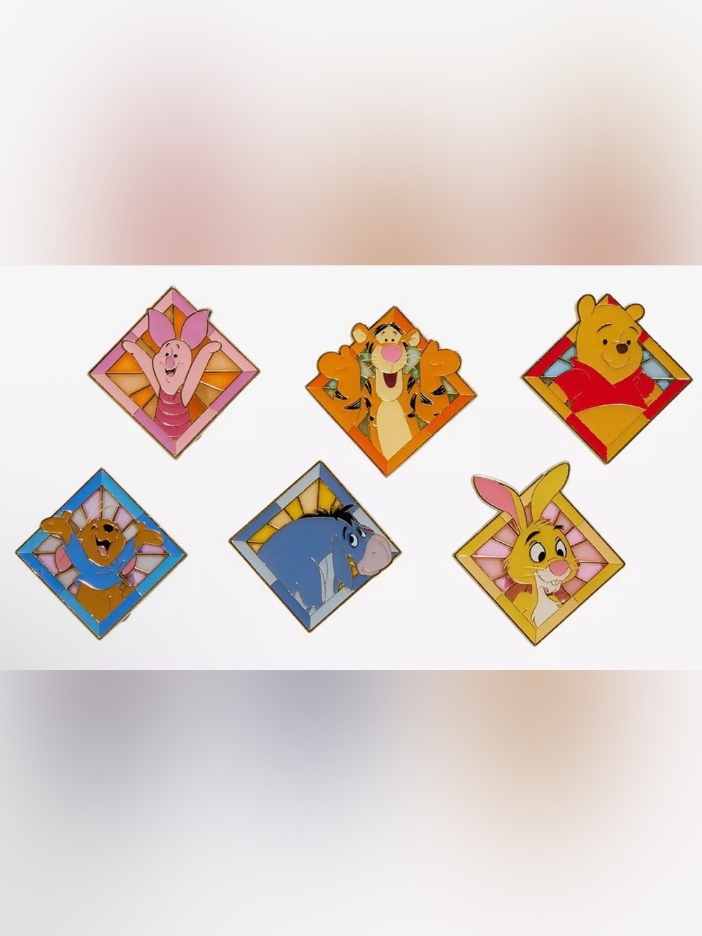 New Disney Tigger & Eeyore Enamel Charms - Orange, Blue, Pink